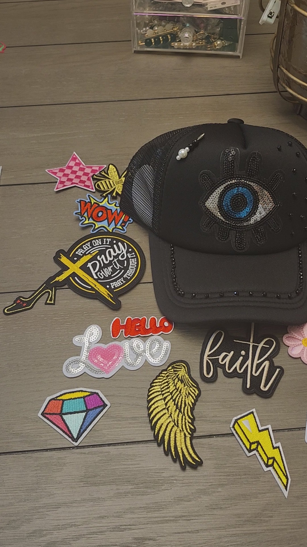 帽子 EVIL PALACE TRUCKER black CAP 1750425980-evil-palace-trucker